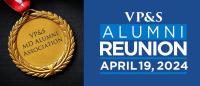 A medal with VP&S MD Alumni Association, and the 2024 VP&S Alumni Reunion logo, April 19, 2024